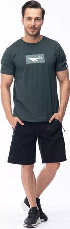 Męska koszulka z krótkim rękawem Hi-tec AMILO rozmiar M