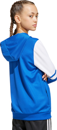Bluza dla dzieci adidas Squadra 25 Hoodie niebiesko-biała JD4802