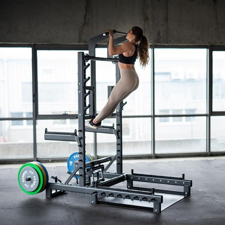 Stojak multifunkcyjny z platformą do podnoszenia ciężarów i hip thrust commercial HMS SMP01