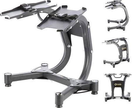 Zestaw stojak hantle powlekane gumowane regulowane HMS