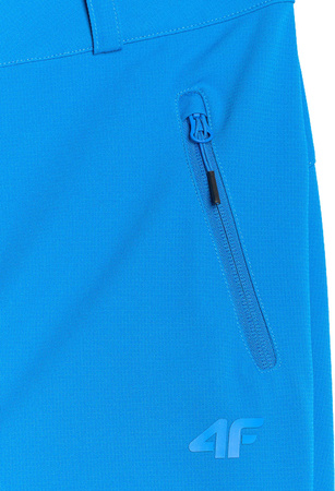 Spodnie trekkingowe damskie 4F softshell FNK F0988 niebieskie 4FWAW25TFTRF0988 33S