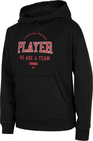 Bluza dla chłopca 4F czarna HJZ22 JBLM006 20S