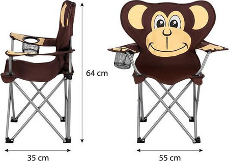 Krzesło turystyczne kempingowe plażowe Nils nc3029 monkey