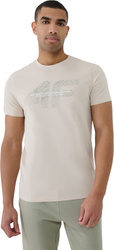 Koszulka męska 4F M2004 kremowa 4FWSS25TTSHM2004 12S