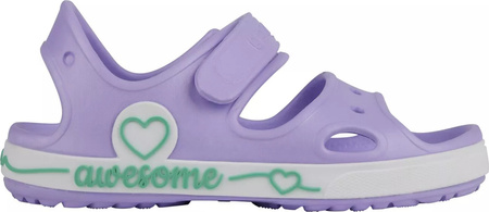 Dziecięce sandały Coqui YOGI lt. lila/white rozmiar 34/35