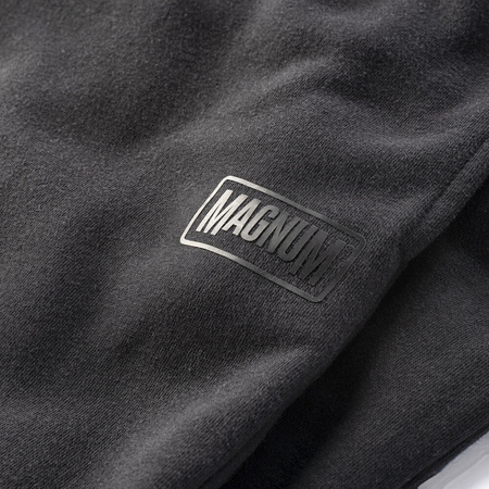 Męskie spodnie dresowe bawełniane treningowe joggery Magnum Ibis czarne rozmiar XXL