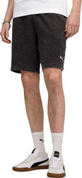 Spodenki męskie Puma Ess Elevated Relaxed Wash czarno-szare 688052 01