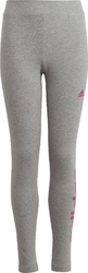 Legginsy dla dzieci adidas Essentials Linear Logo szare IC3580