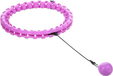 Zestaw hula hop plus size hhw12 black z wypustkami i obciążnikiem HMS pas br163 black