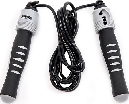 Skakanka treningowa z licznikiem antypoślizgowa Profit DK 1026