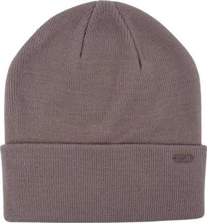 Czapka zimowa ciepła 4F U622 ciemny brązowy 4FWAW25ACAPU622 80S