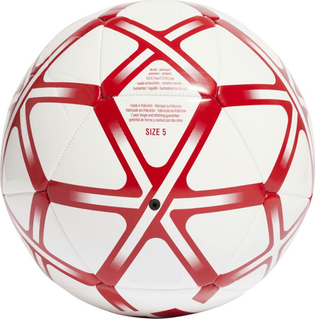 Piłka nożna adidas Starlancer Club biało-czerwona JM1800