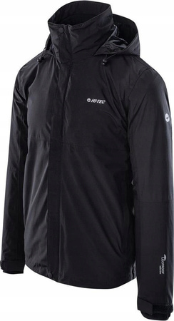 Męska kurtka ocieplana z podpinką polar membrana 10000mm wodoodporna Hi-tec Helmo 3w1 rozmiar XXL