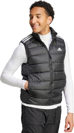 Kamizelka męska adidas Essentials 3-Stripes Light Down czarna HZ5728