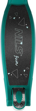 Hulajnoga dziecięca balansowa świecące koła i podest LED Nils Fun HLB1310 zielona