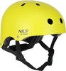 Zestaw kask z ochraniaczami na rower rolki hulajnogę Nils Extreme mr290 h230 żółty rozmiar S