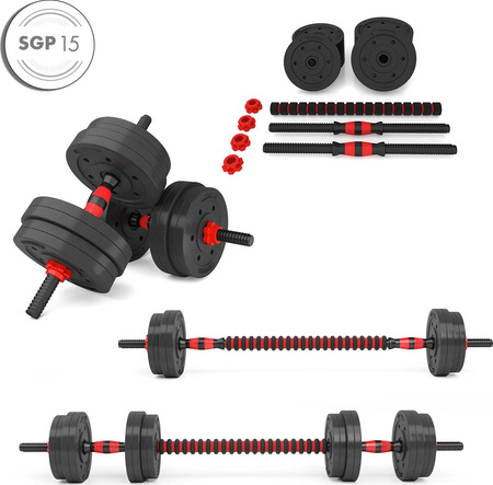 Sztangielki/sztanga kompozyt HMS SGP15 15 KG
