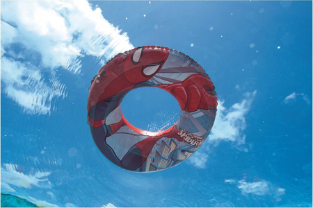 Dmuchane koło basenowe plażowe dla dzieci Spider-man Bestway Swimring 56 cm