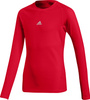 Koszulka dla dzieci adidas Alphaskin Sport LS Tee JUNIOR czerwona CW7321