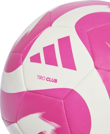 Piłka nożna adidas Tiro Club biało-różowa HZ6913