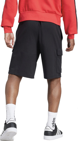 Spodenki męskie adidas Essentials Feel Cozy French Terry Cargo czarne JE6291