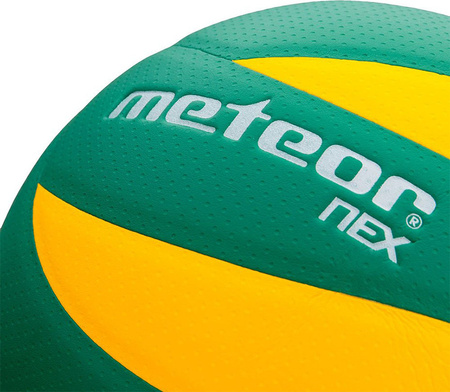 Piłka siatkowa Meteor Nex żółto-zielona 10075