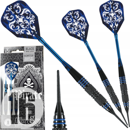 Rzutki Harrows Pirate Softip niebieskie