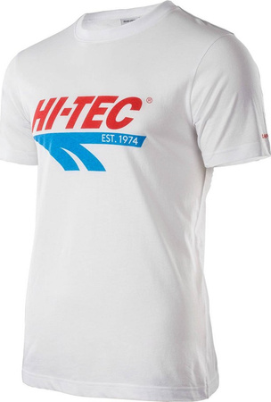 Koszulka t-shirt bawełniana męska Hi-tec Retro biała rozmiar XXL