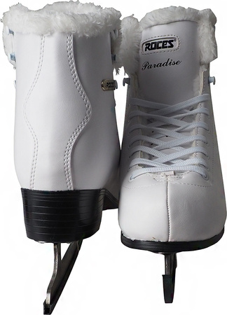 Łyżwy figurowe damskie Roces Paradise Eco-Fur białe 450704 01