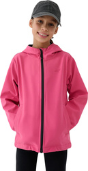 Kurtka dla dziewczynki softshell 4F F305 różowa 4FJWSS25TSOFF305 54S