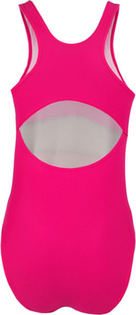 Kostium kąpielowy dla dziewczynki Crowell Swan kol.04 różowo-pomarańczowo-żółty