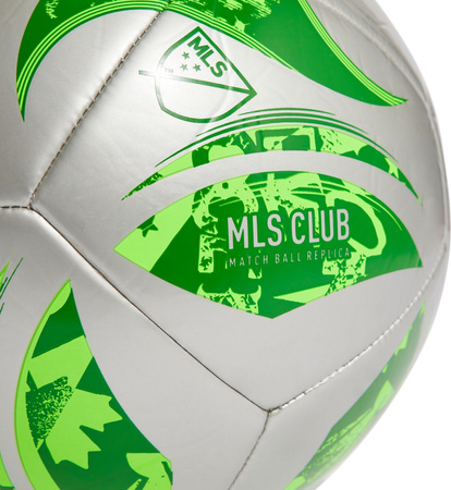 Piłka nożna adidas MLS Club srebrno-zielona JH1307