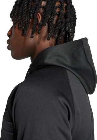 Bluza męska adidas Tiro 25 Essentials Winterized Trainig czarno-szara JN9466