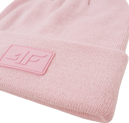 Czapka dla dzieci zimowa ciepła 4F U653 jasny róż 4FJWAW25ACAPU653 56S