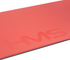 Mata do ćwiczeń fitness klubowa z otworami HMS Premium MFK03 180x60x1,5 cm czerwono-czarna