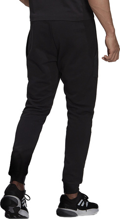 Spodnie męskie adidas Essentials BrandLove French Terry czarne HK0384