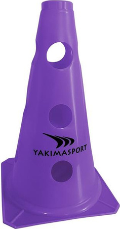 Pachołek stożek słupek treningowy z otworami Yakima Sport 23 cm 