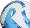 Piłka nożna adidas Tiro League Thermally Bonded biało-niebieska HT2429