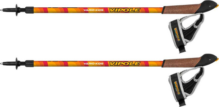 Kije kijki Nordic Walking Vipole Vario Kids JR pomarańczowe S1952