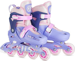 Łyżworolki rolki regulowane Filo Nils Extreme NA13102 fioletowe rozmiar XS 26-29