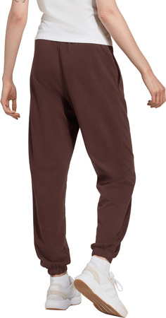 Spodnie damskie adidas Essentials Small Logo French Terry Cuffed brązowe JX3864