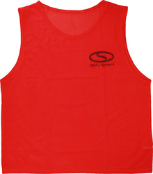 Znacznik treningowy piłkarski na koszulkę SMJ sport czerwony