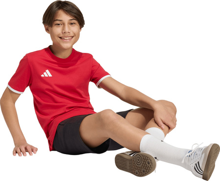 Koszulka dla dzieci adidas Entrada 26 Tee czerwona JZ6674