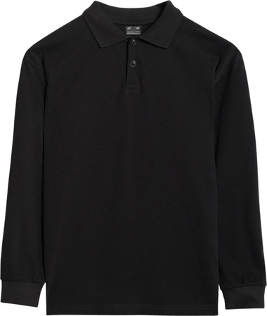 Koszulka dla chłopca longsleeve 4F M483 czarna 4FJWAW25TLONM483 20S