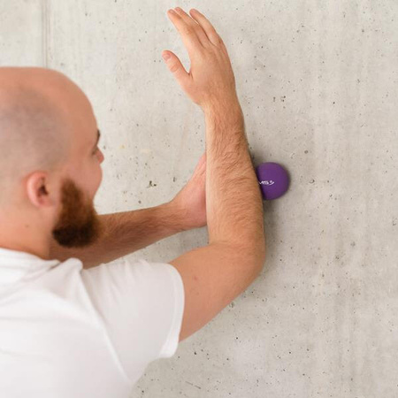 Piłka do masażu HMS blc02 violet lacrosse podwójna