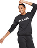 Bluza damska adidas Essentials Linear French Terry czarna IC6878