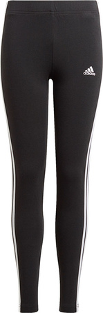 Legginsy dla dzieci adidas Essentials 3 Stripes czarne GN4046