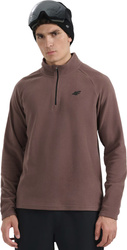Bluza polarowa męska 4F M065 brązowa 4FWAW25UFLEM065 80S