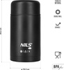 Termos obiadowy turystyczny ze stali nierdzewnej Nils Camp NC3802 czarny 1000 ml
