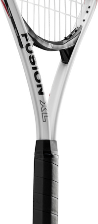 Rakieta do tenisa ziemnego Wilson Fusion XL Rkt 3 4 3/8 biało-czarna WR147910U3
